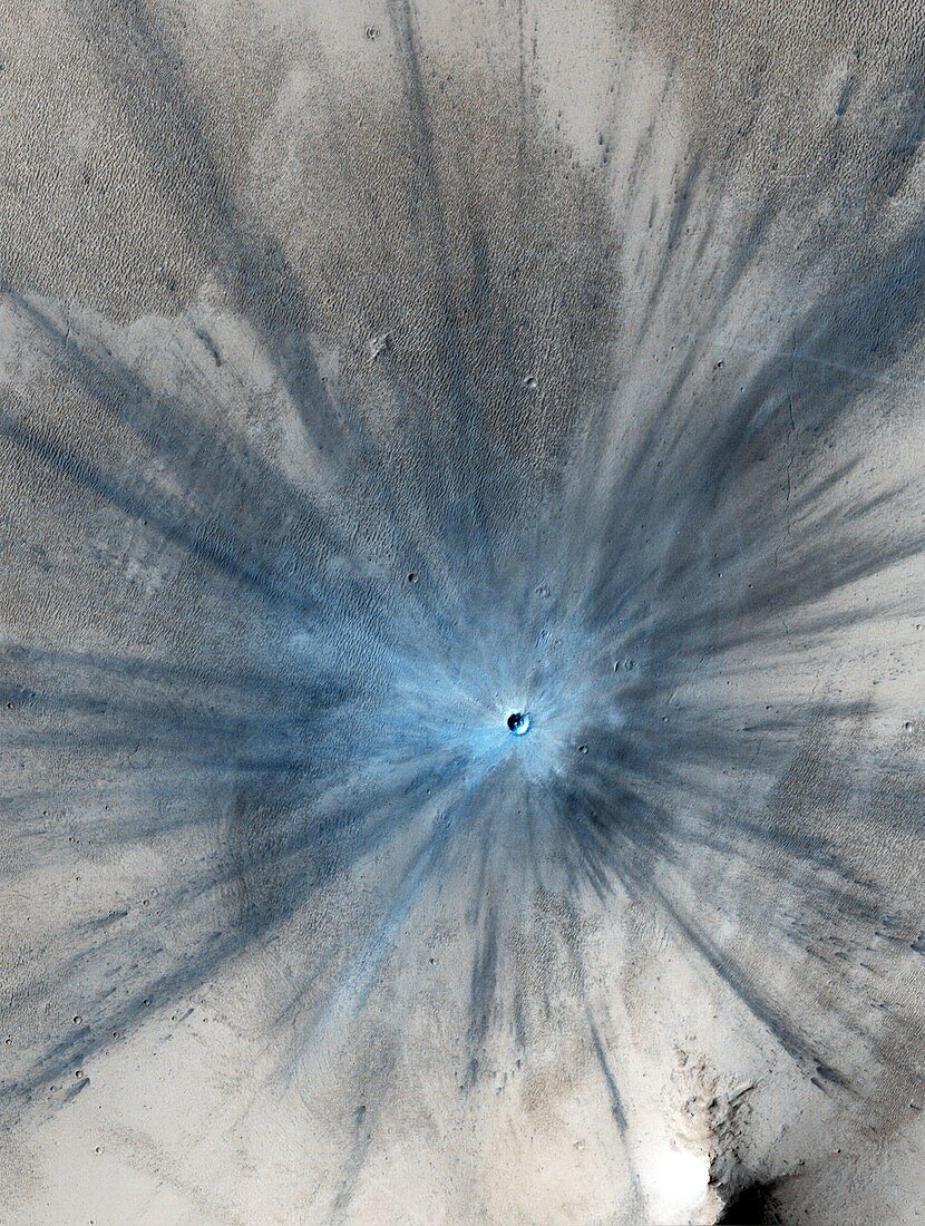 Young impact crater on Mars