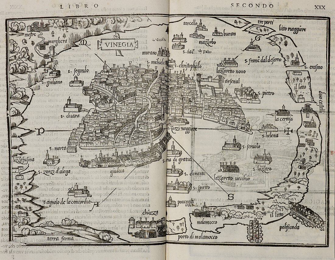 Map of the city state of Venice,1565