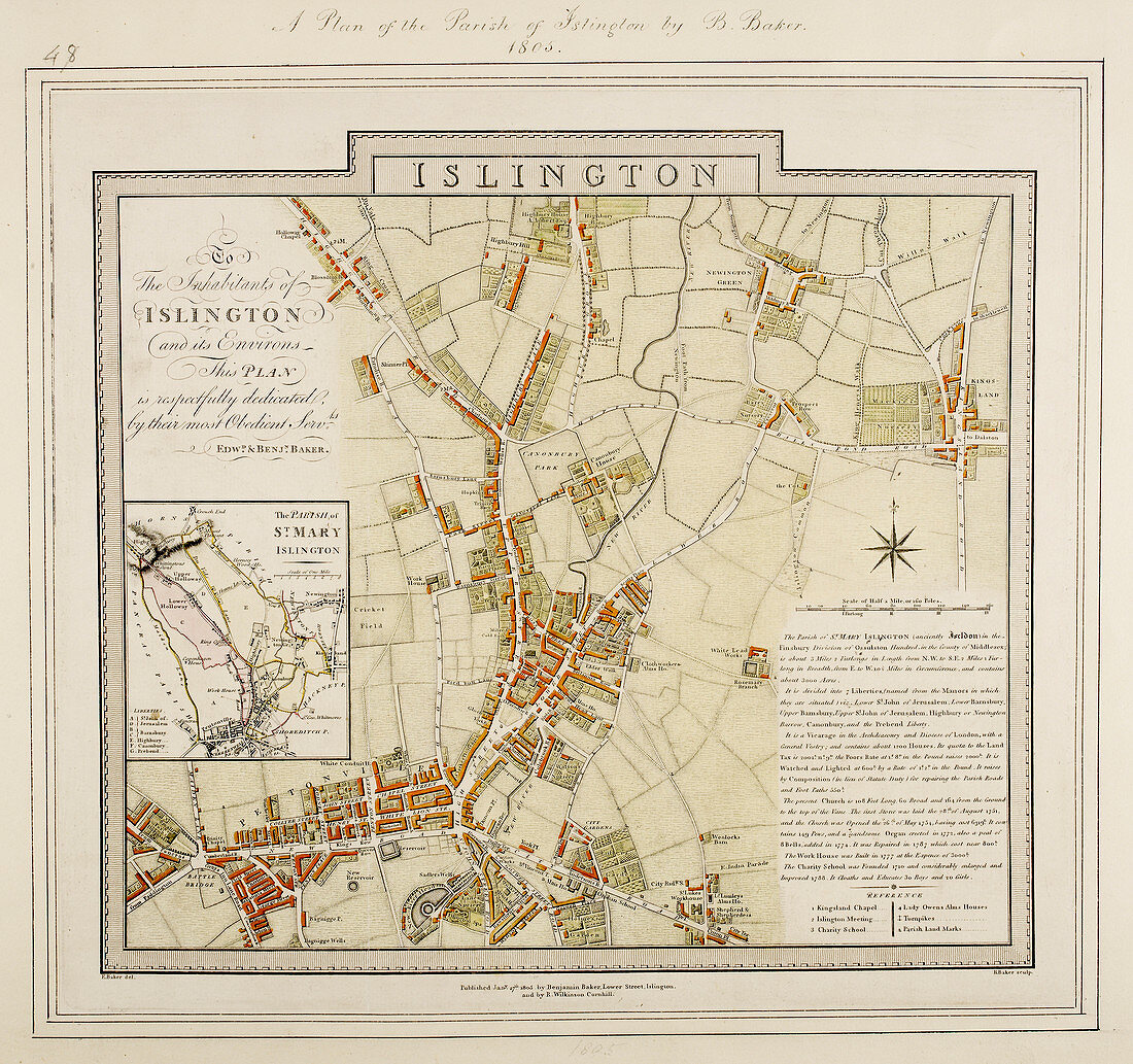A plan of the parish of Islington