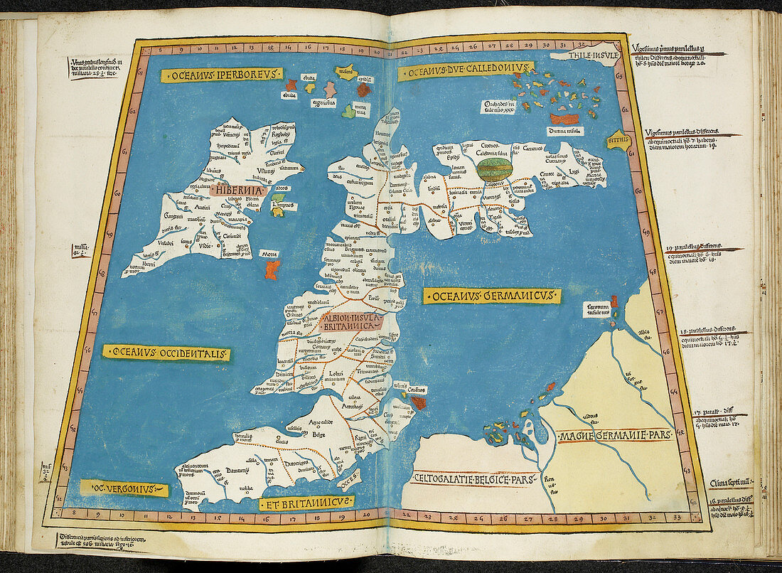 Ptolemaic map of British Isles