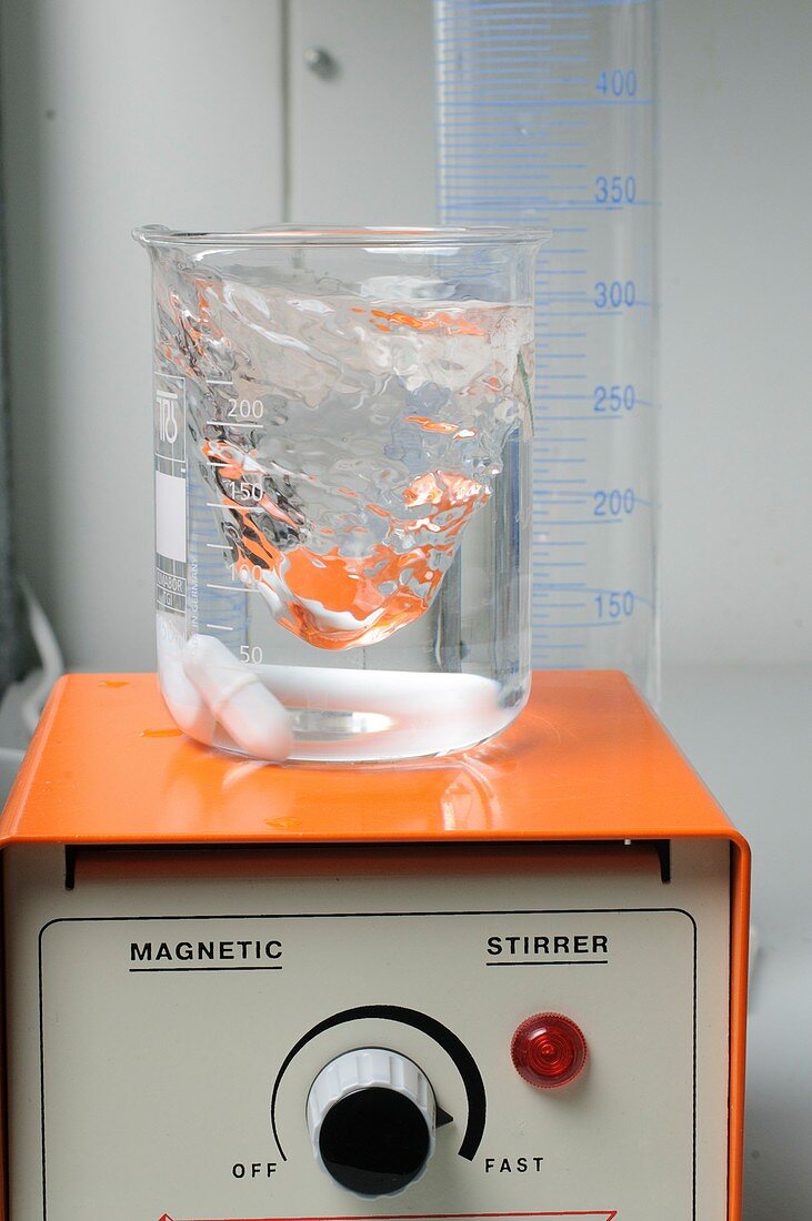 Magnetic stirrer in a laborator