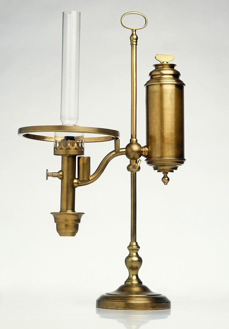 Replica of oil lamp,invented in 1784