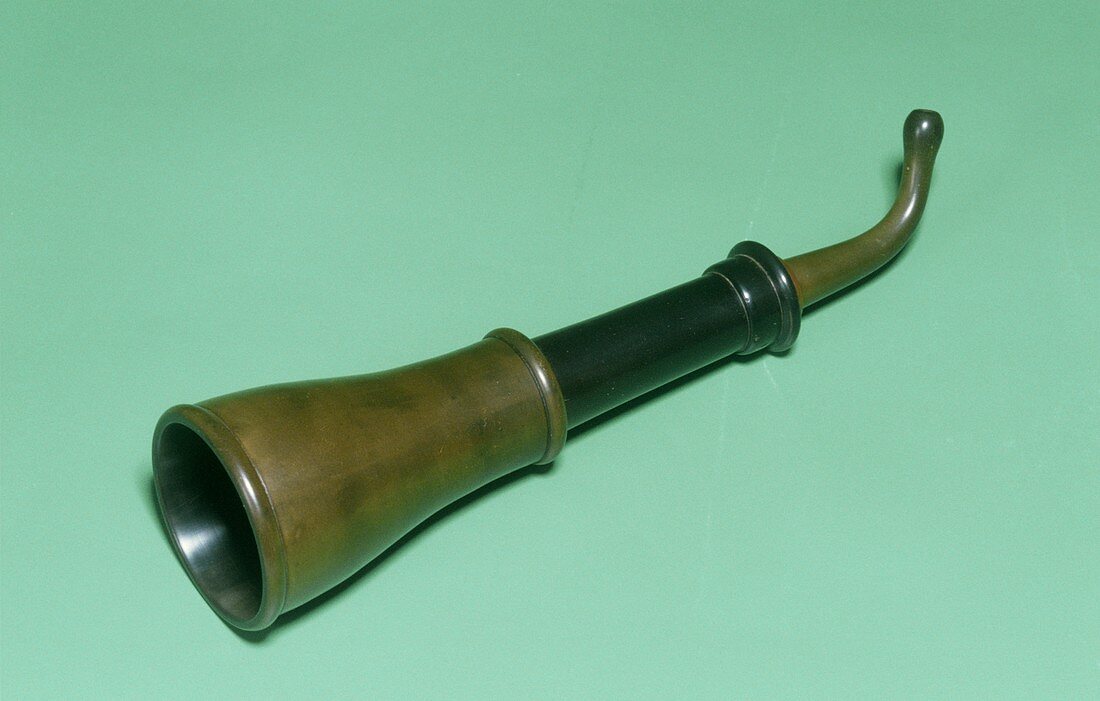 Extendable ear trumpet,circa 1890