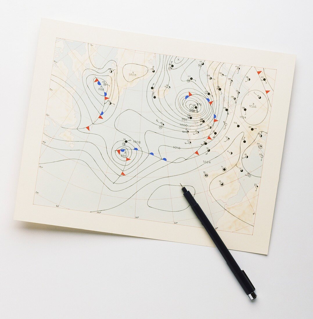 Weather Chart and Pen