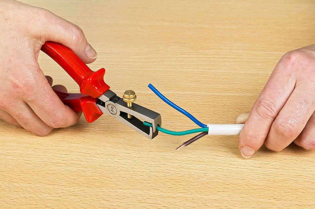 Using wire strippers