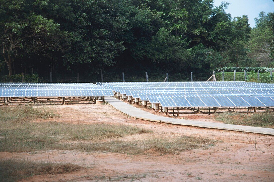 Solar power at Auroville,India
