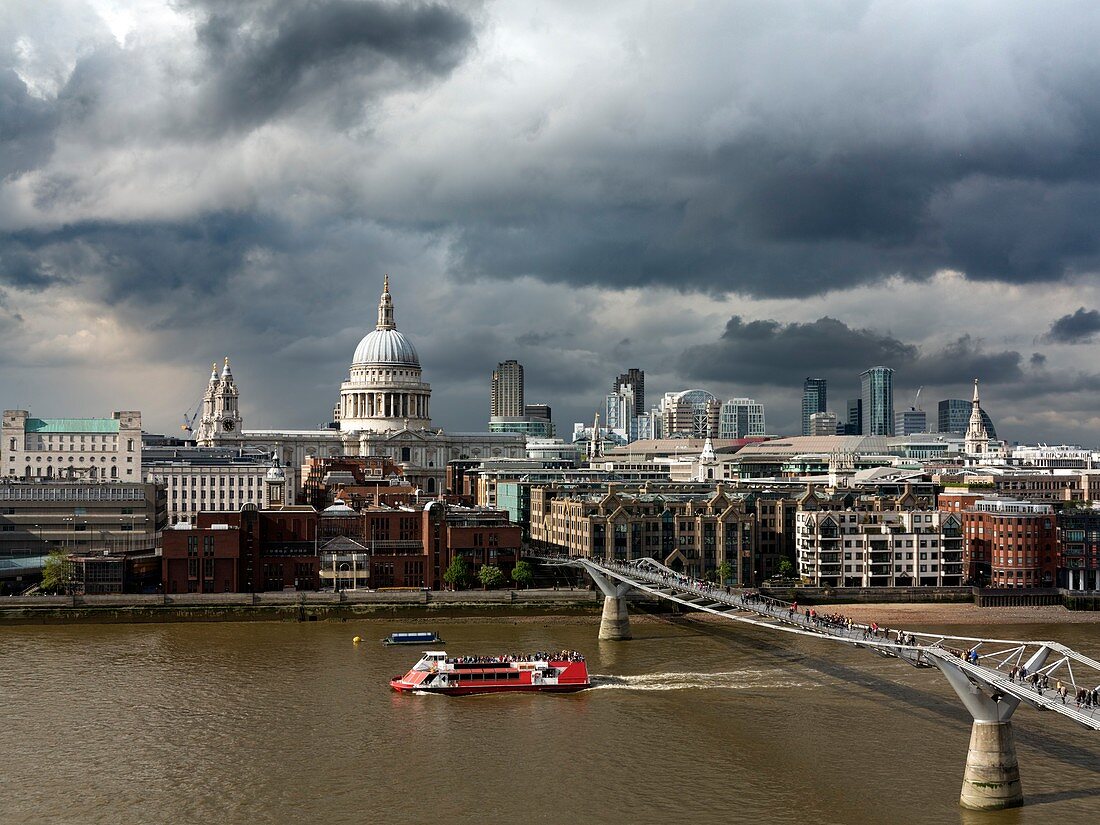 London skyline,St Paul's Cathedral