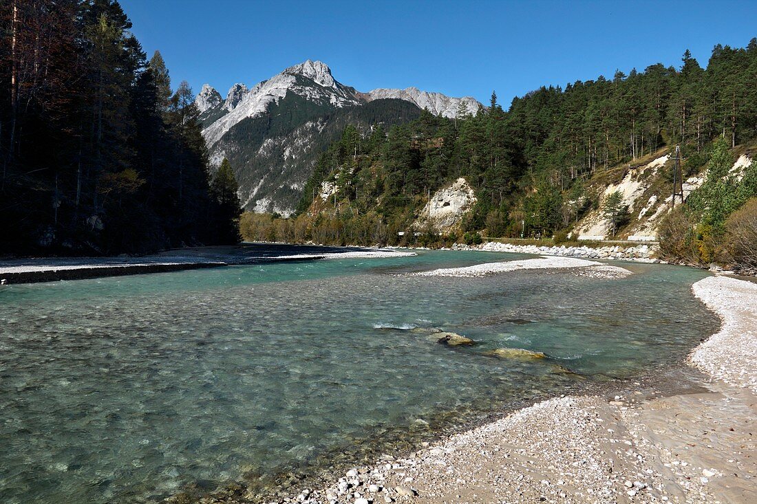 Isar River,Austrian Alps