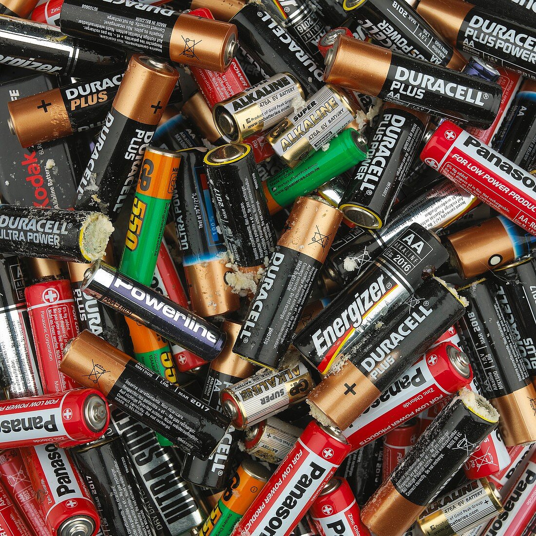 Pile of dead batteries