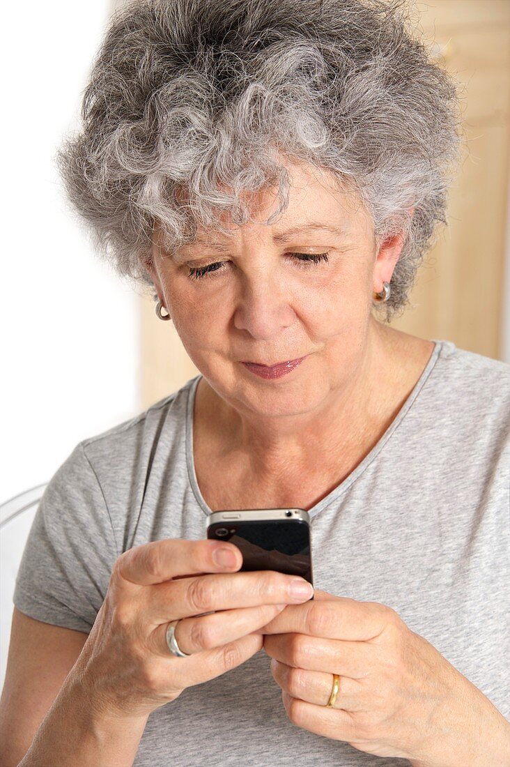 Woman using a smartphone