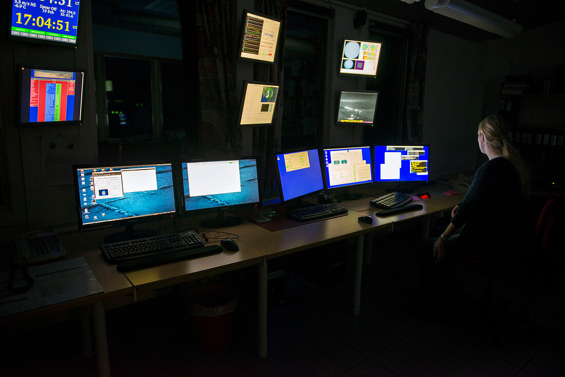 Control room at EISCAT,Svalbard,Norway