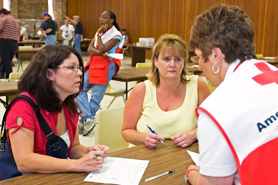 Hurricane Katrina disaster relief centre