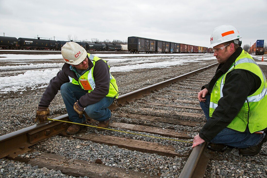 Rail yard track maintenance