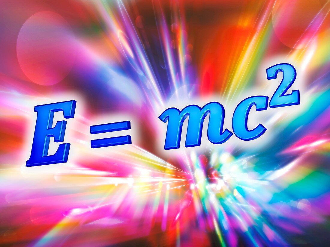 Einstein's mass-energy equation,artwork