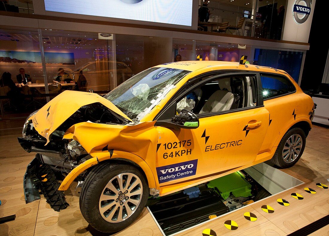 Crash-tested Volvo C30 electric car