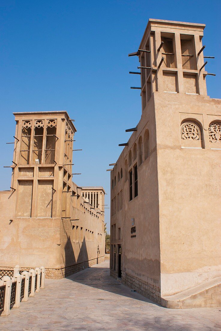 Wind towers in Dubai old town
