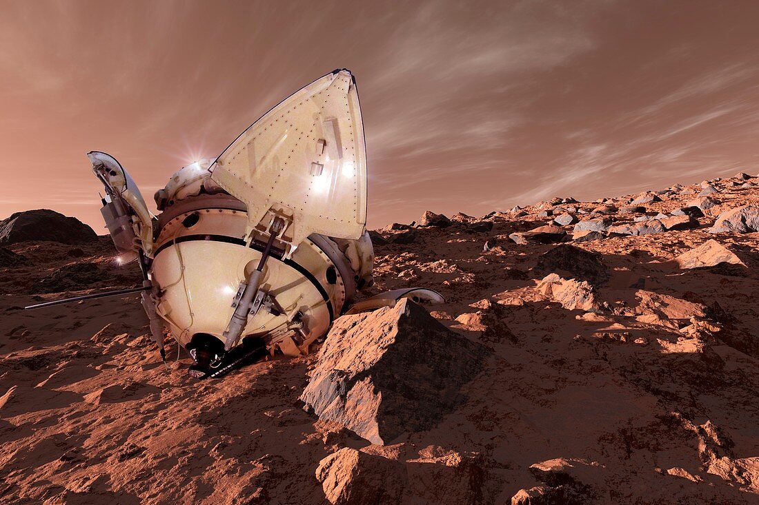 Mars 3 probe,composite artwork