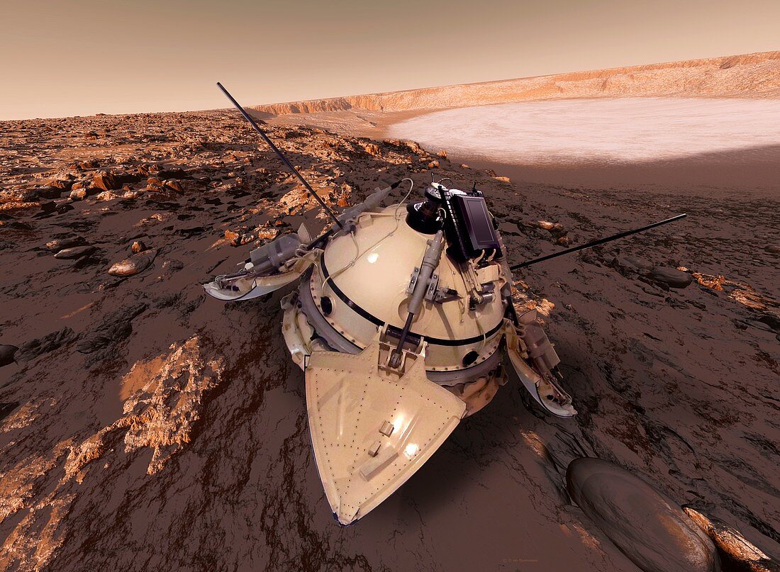 Mars 3 probe,composite artwork