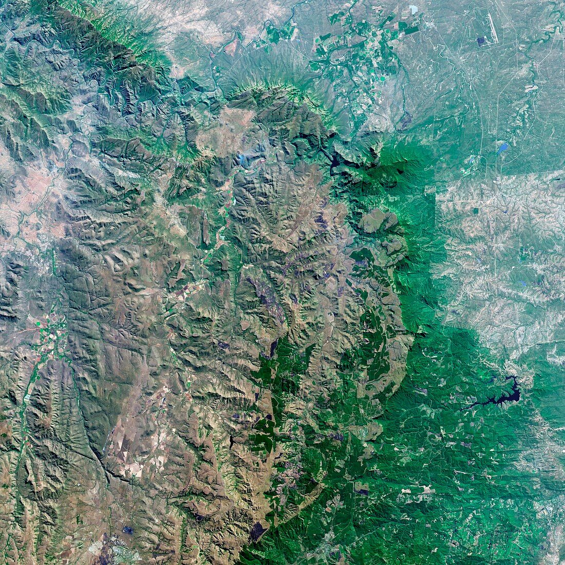 Blyde River Canyon,satellite image