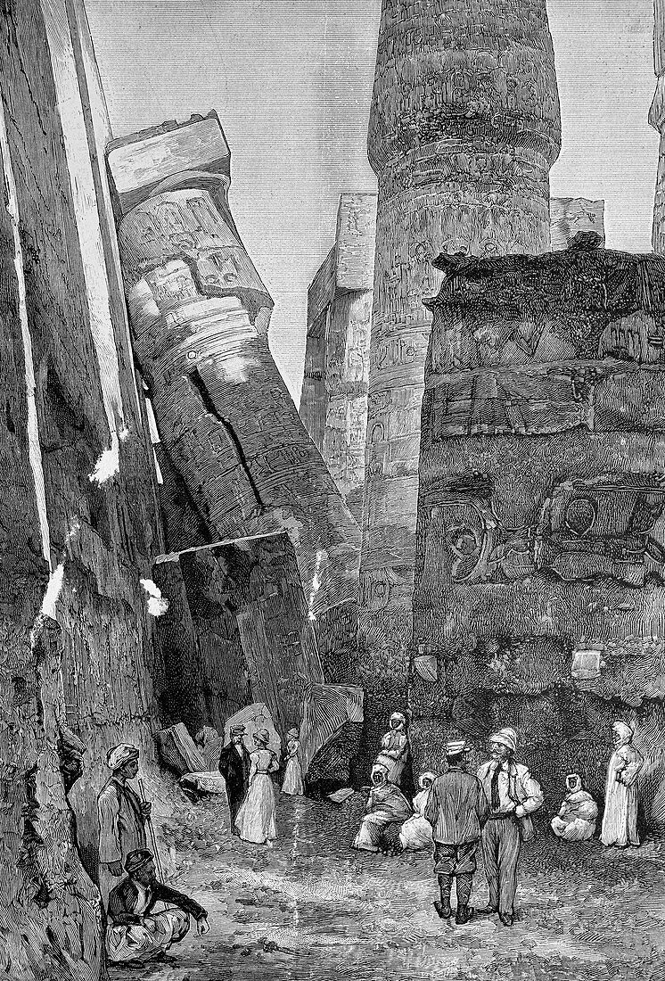 Temple of Karnak,artwork