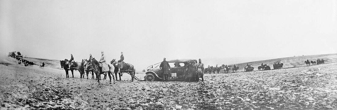 Horse-drawn car,World War I