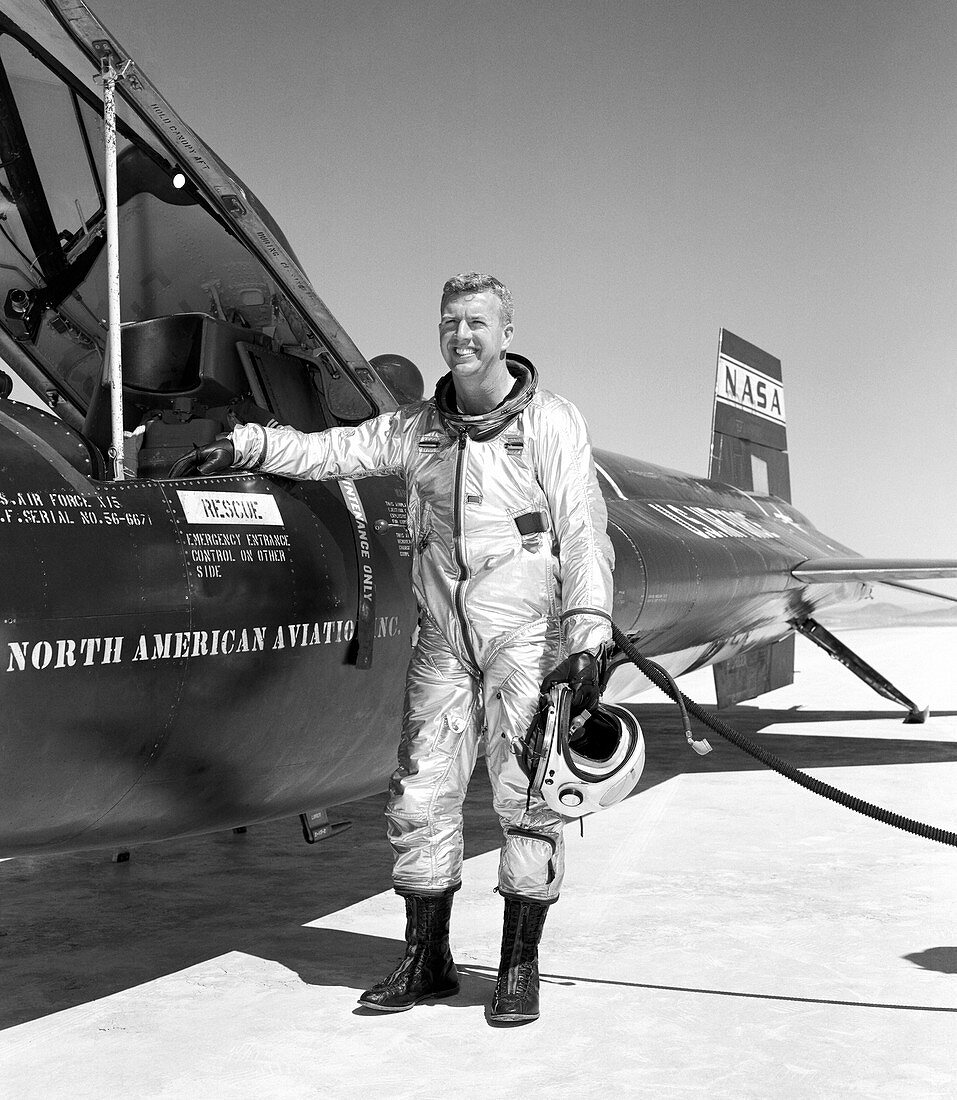 Joe Walker as X-15 test pilot,1961