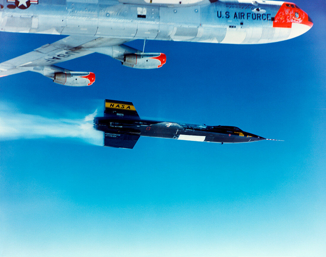 X-15 launch from a Boeing B-52,1960