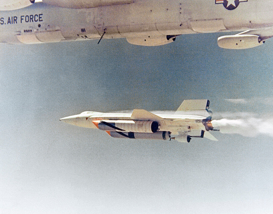 X-15 launch from a Boeing B-52,1967