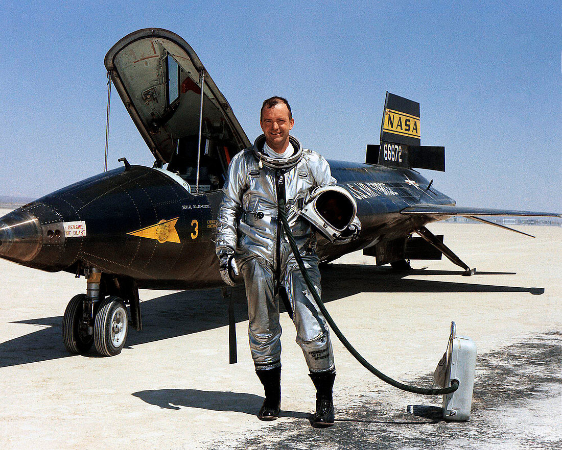 Bill Dana as X-15 test pilot,1967