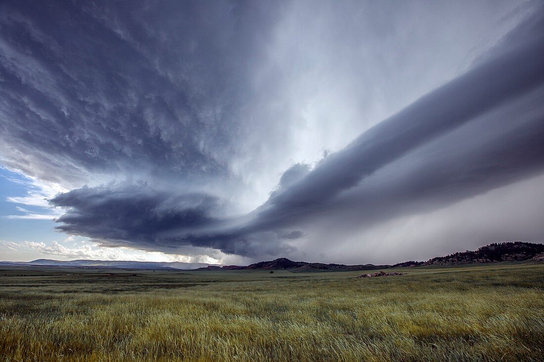 Supercell thunderstorm,Wyoming,USA