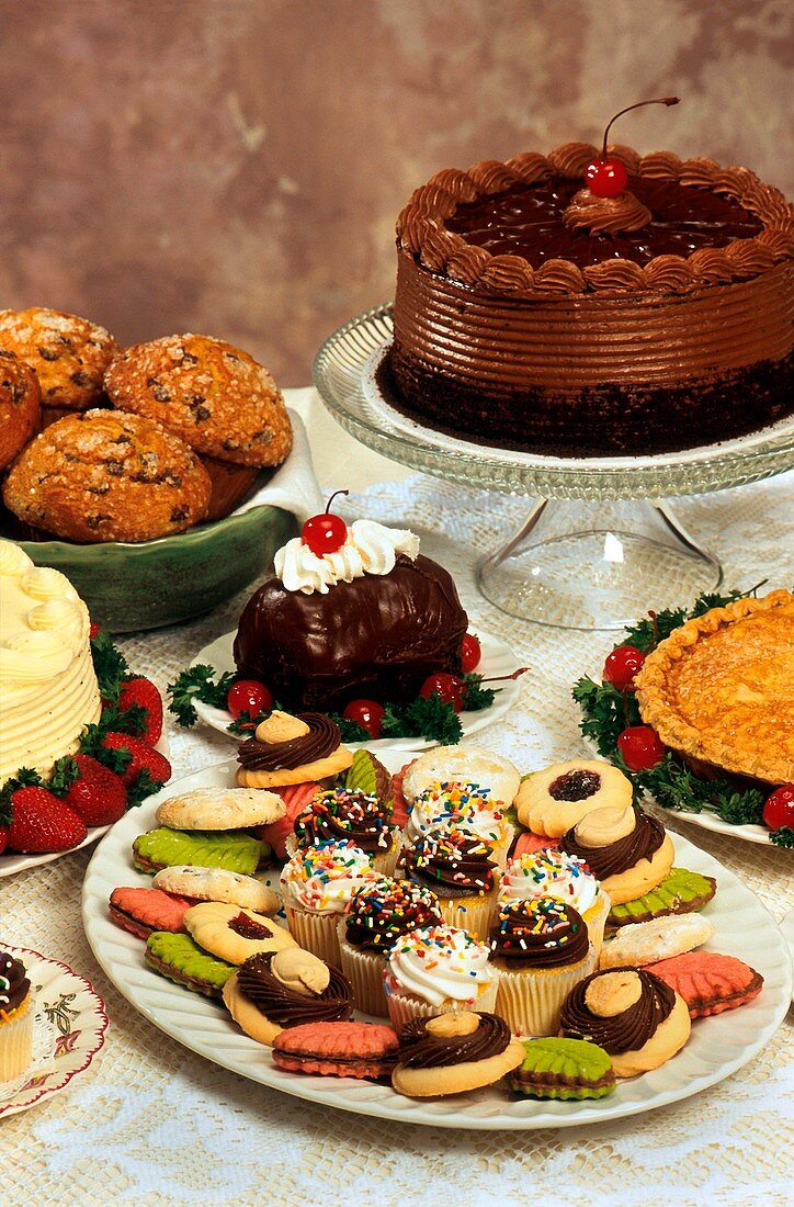 Baked desserts and cakes