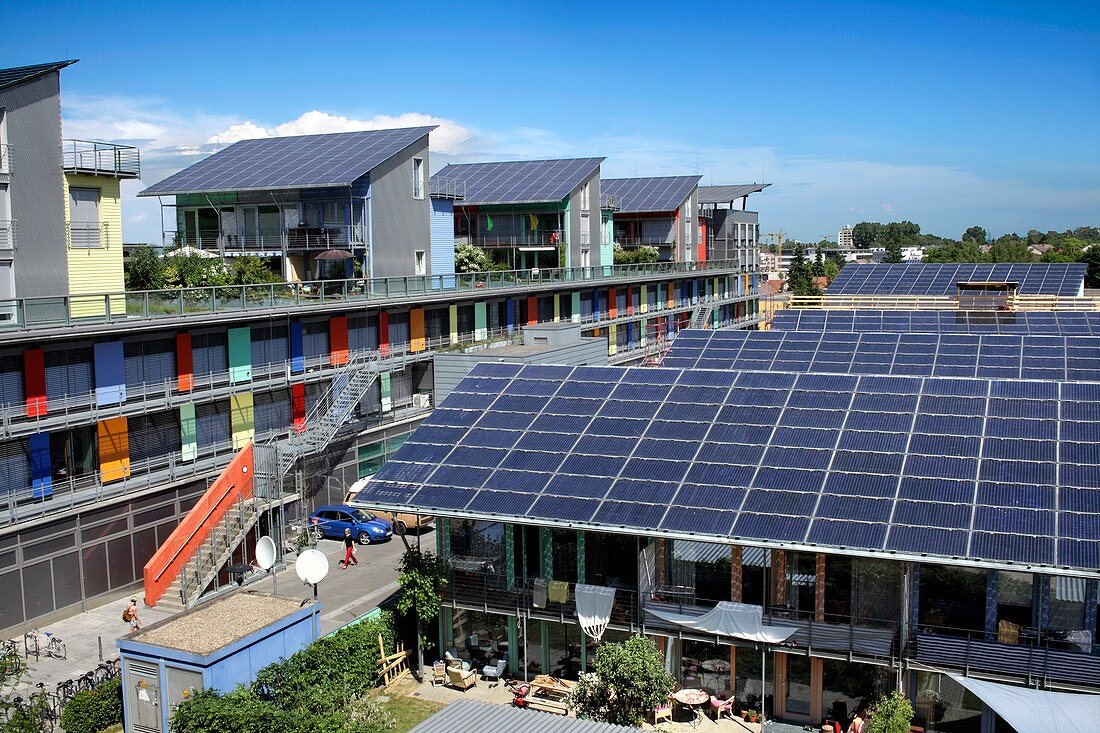 Solar panels in Freiburg,Germany