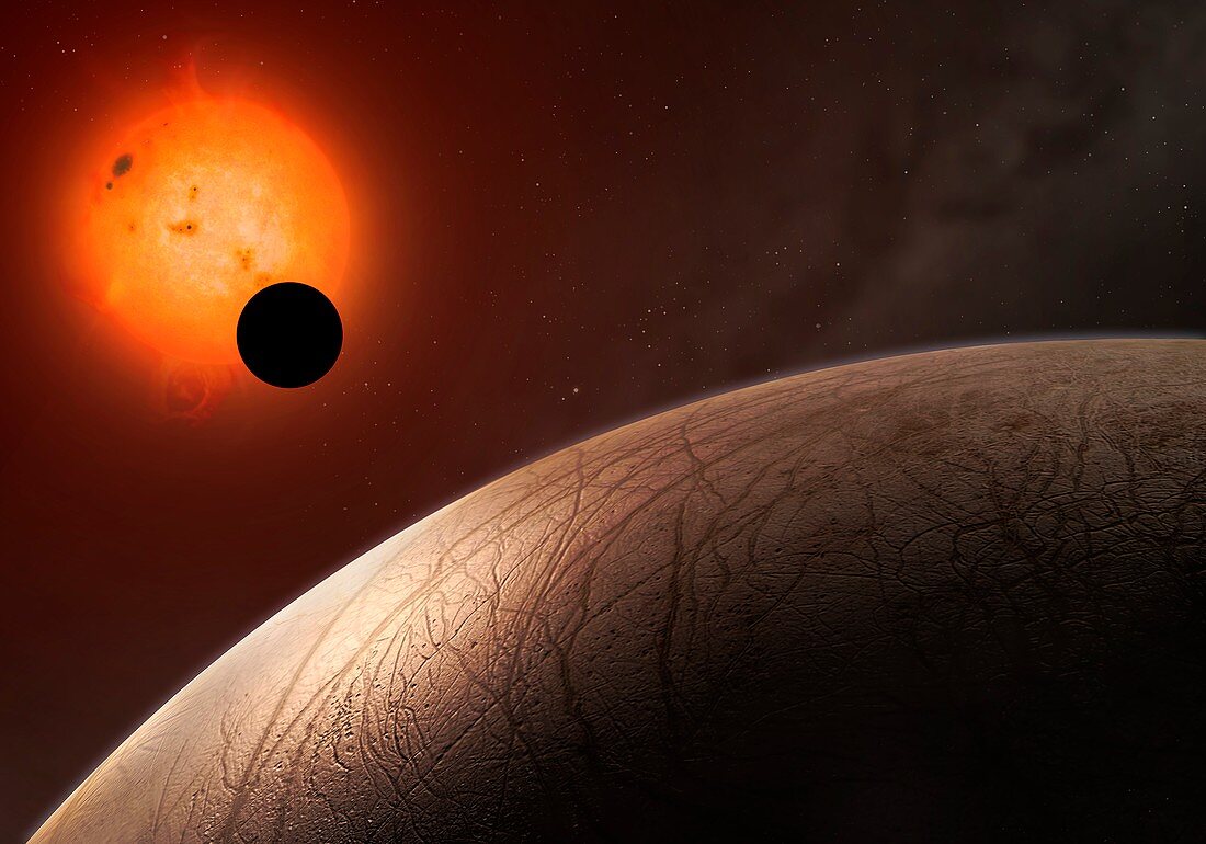 Artwork of exoplanet Kepler 62f
