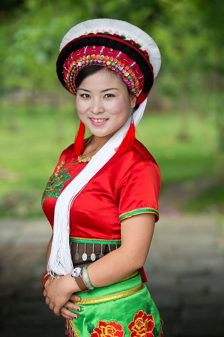 Woman of the Bai Ethnic Minority in China