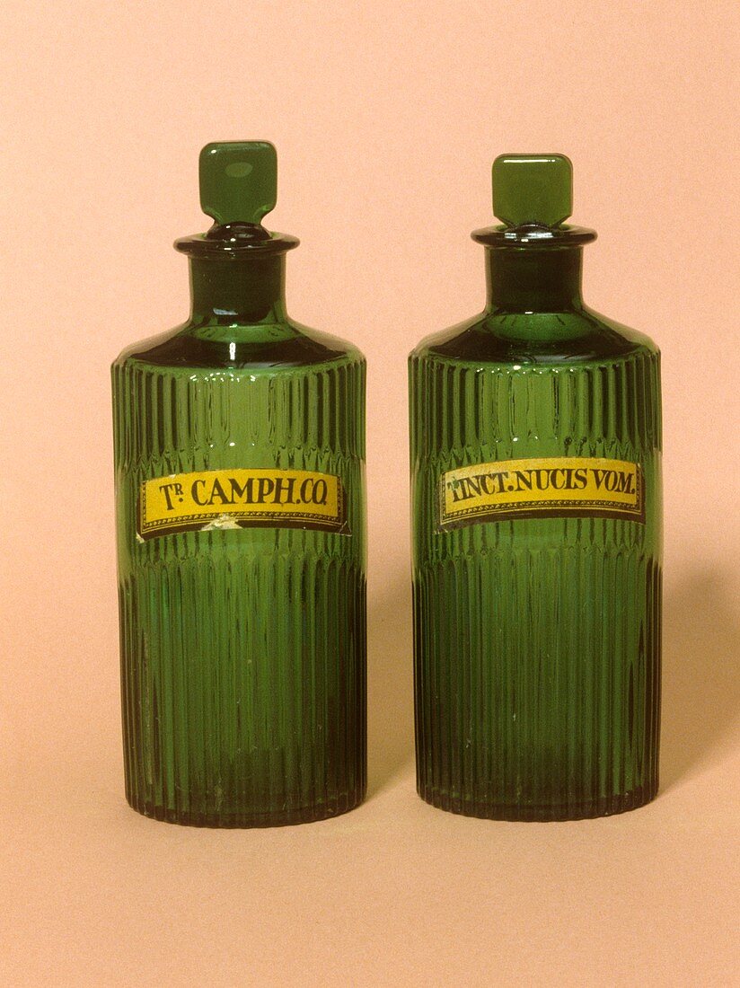 Medicine bottles,19th century