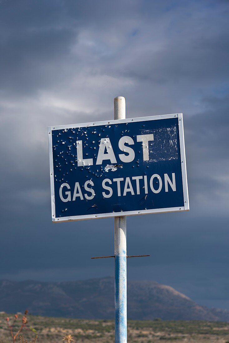 Gas Station Roadsign
