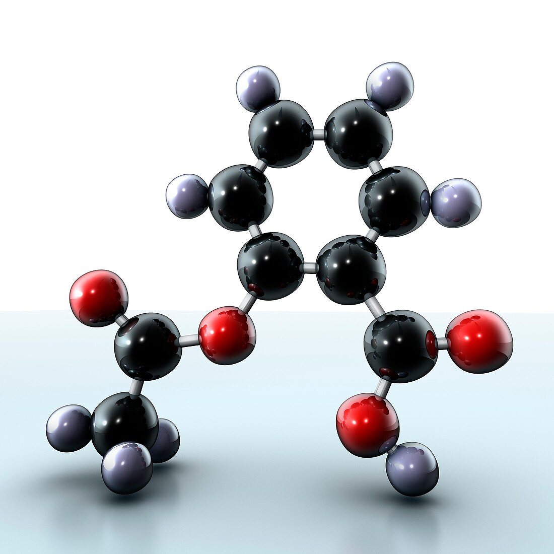 Aspirin molecule