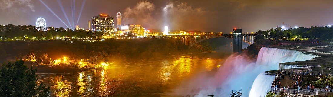 Niagara Falls at night,USA