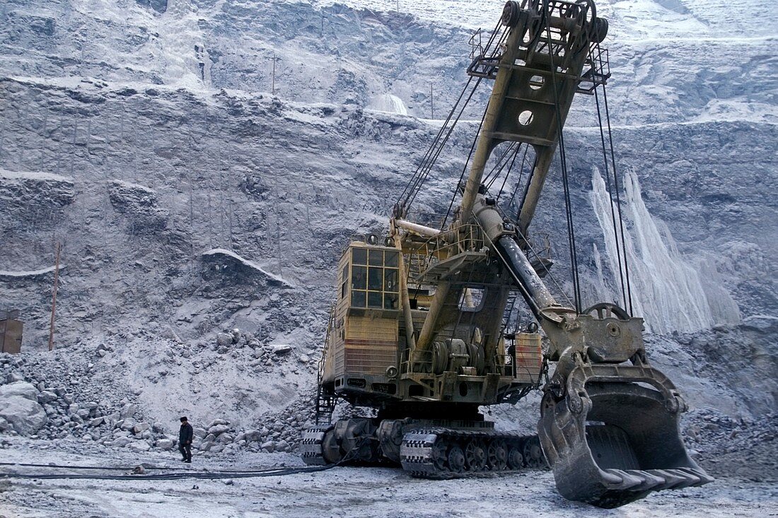 Diamond mine,Siberia,Russia