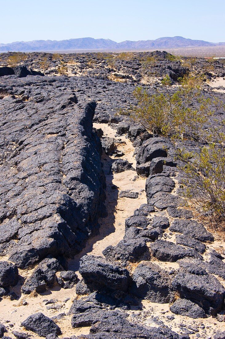 Uplifted lava blocks