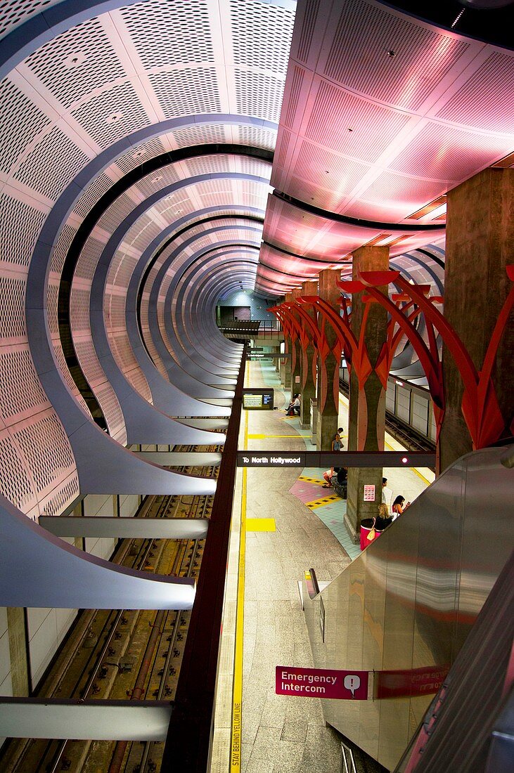 Los Angeles Metro station interior
