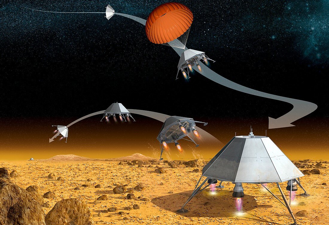 Mars hopper spacecraft,artwork
