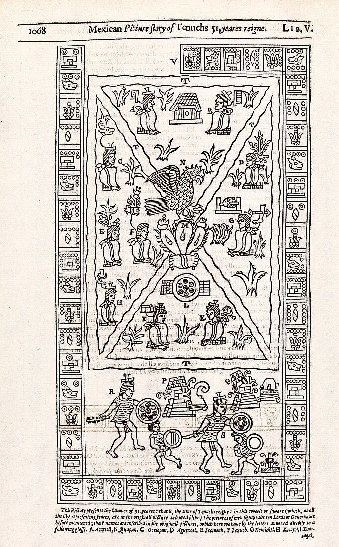 Reign of Aztec ruler Tenoch,14th century