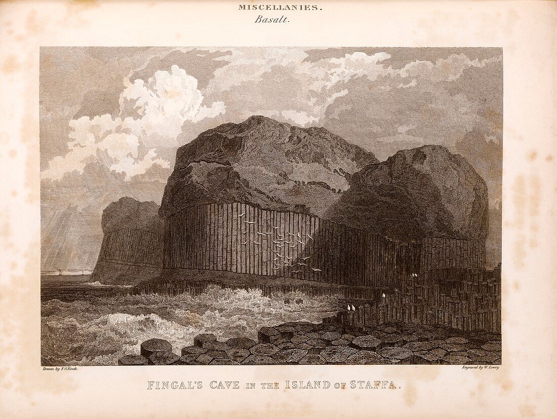 Fingal's Cave on Staffa,19th century