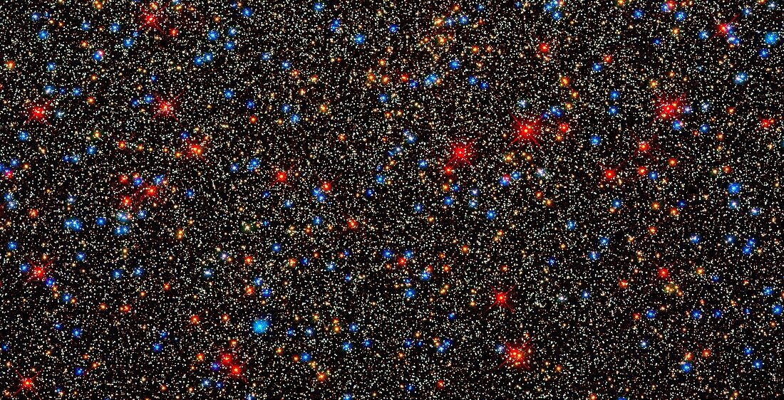 Omega Centauri stars,HST image