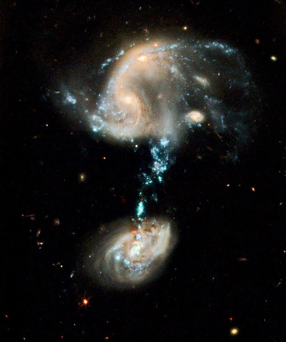 Interacting galaxies Arp 194,HST image