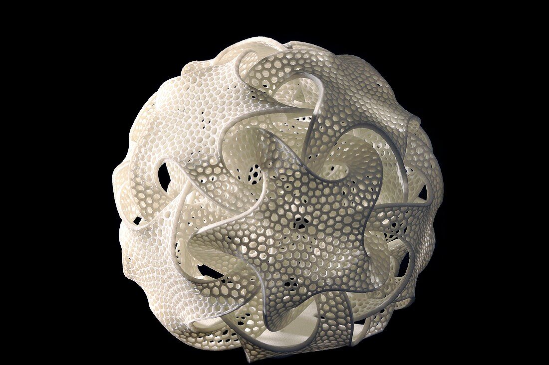 Diatom-inspired lampshade