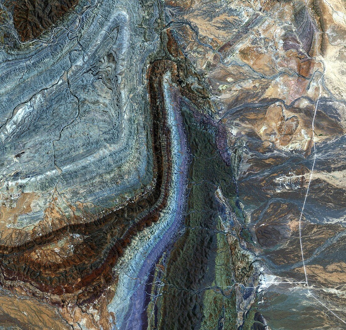 Flinders Ranges,satellite image