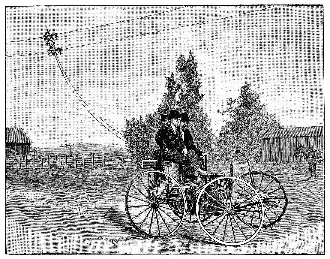 Early trolleybus system,19th century