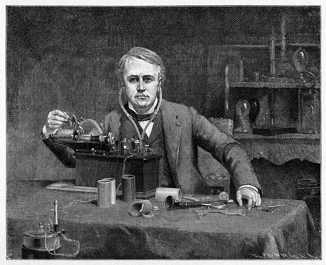 Thomas Edison,US inventor,artwork